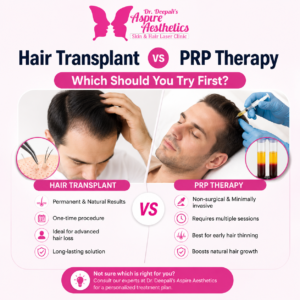 hair transplant vs PRP therapy comparison Nagpur